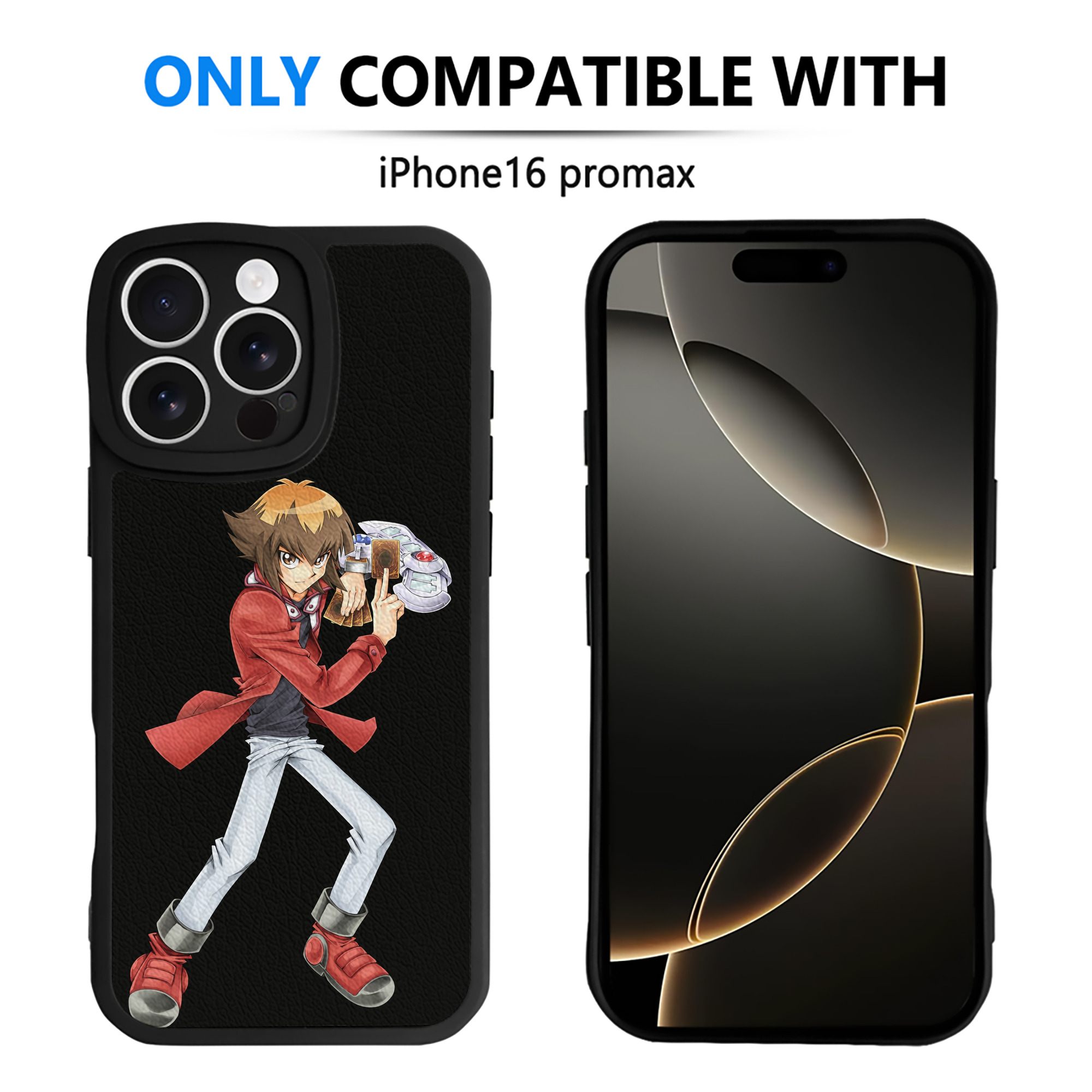 遊☆戯☆王 Yu-Gi-Oh! 【iPhone 16シリーズ対応】シリコンスマホケース（レザー調） 材質：シリコン